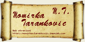 Momirka Taranković vizit kartica